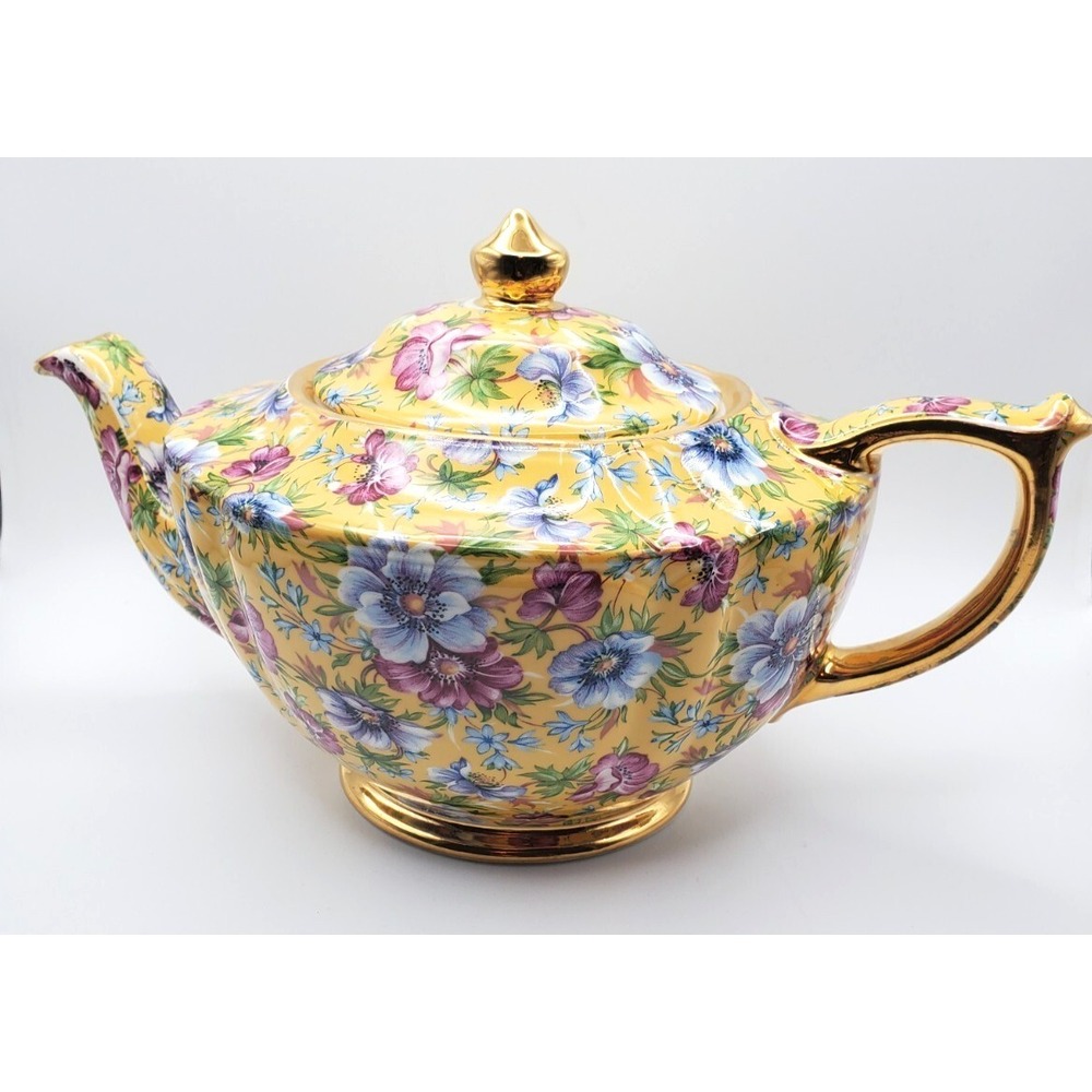 Vintage James Sadler SOPHIE Chintz Teapot 4 Cup